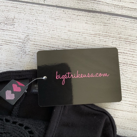 Cold Shoulder Lace Front High Neck Black Dress - Picture 5 of 11